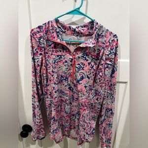 EUC Lilly Pulitzer size XL Luxletic 1/4 zip up